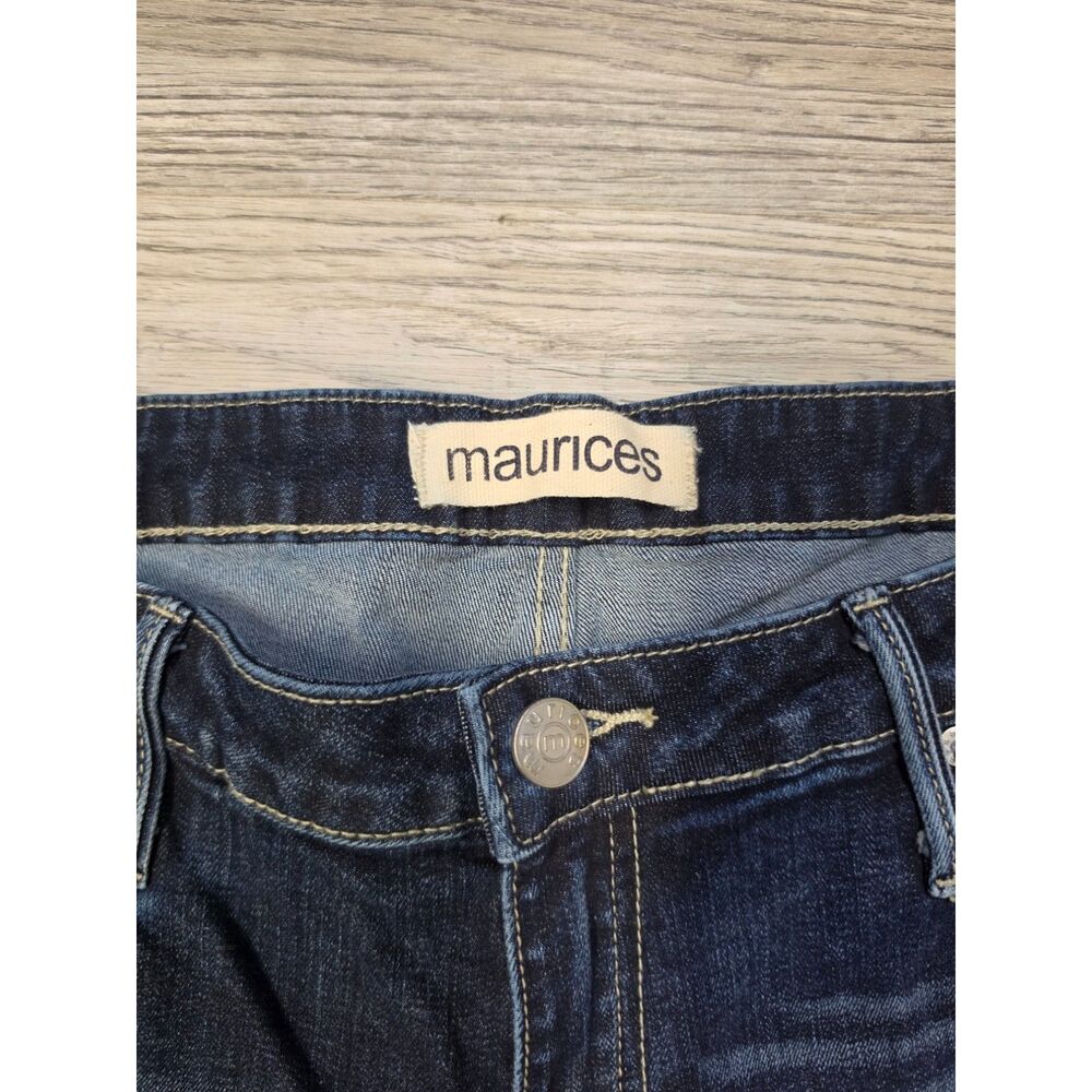 Maurices True Blue Skinny Fit Distressed Jeans Size 33 - Picture 4 of 9